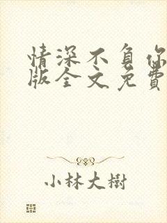 情深不负你完整版全文免费阅读