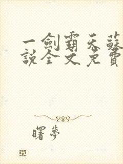 一剑霸天苏信小说全文免费阅读