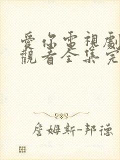 爱你电视剧免费观看全集完整版高清