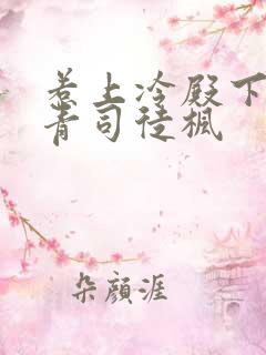 惹上冷殿下陈青青司徒枫