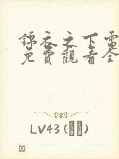 锦衣之下电视剧免费观看全集高清