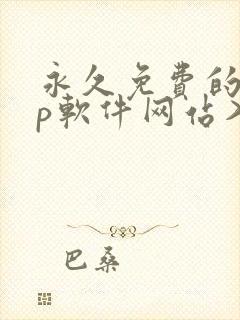 永久免费的app软件网站入口