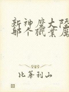 新神魔大陆手游那个职业厉害