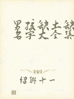 男孩缺土缺火的名字大全集