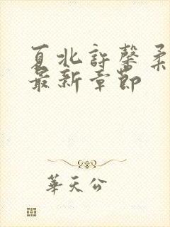 夏北许馨柔小说最新章节