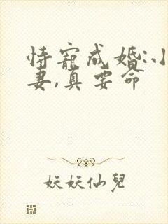 恃宠成婚:小甜妻,真要命