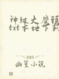 神级大魔头小说txt本地下载