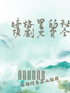 暗格里的秘密电视剧免费全部