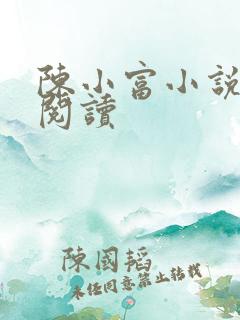 陈小富小说在线阅读