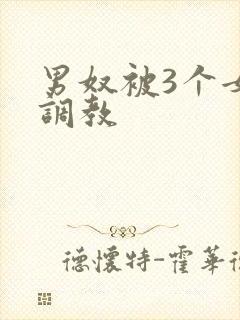 男奴被3个女王调教