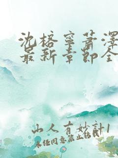 沈榕宁萧泽小说最新章节全文阅读