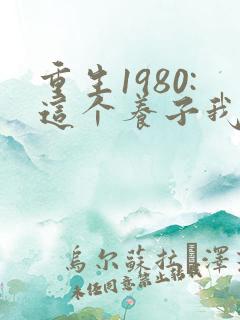 重生1980:这个养子我不当了短剧视频观看