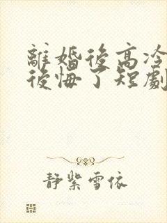 离婚后高冷总裁后悔了短剧免费在线观看