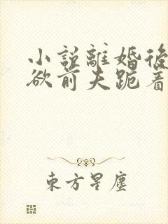 小说离婚后,禁欲前夫跪着求复合傅淮舟简