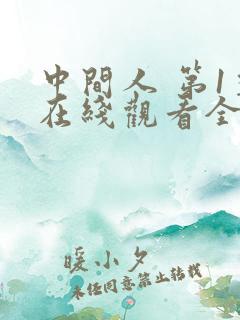 中间人 第1季在线观看全集免费播放