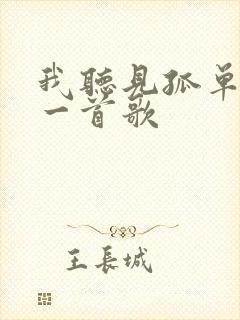 我听见孤单是哪一首歌