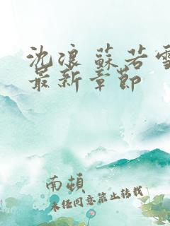 沈浪 苏若雪 最新章节