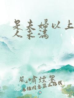 是夫妇以上 恋人未满