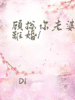 顾总你老婆又要离婚/