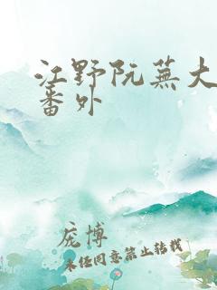 江野阮芜大结局番外