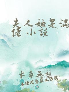 夫人她是满级大佬 小说