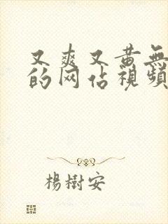 又爽又黄无遮挡的网站视频