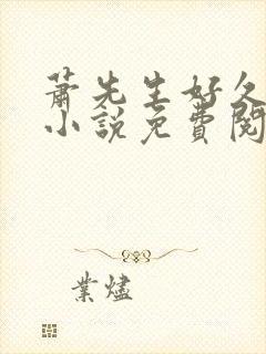 萧先生好久不见小说免费阅读