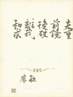 和离后前夫将军求我破镜重圆小说