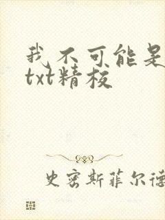 我不可能是剑神txt精校