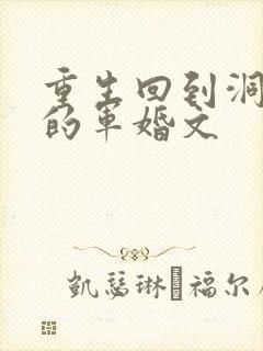 重生回到洞房夜的军婚文