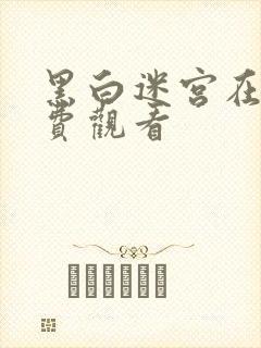 黑白迷宫在线免费观看