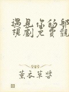 遇见你的那天电视剧免费观看全集