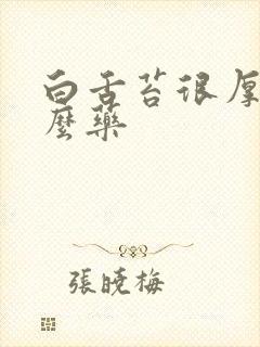 白舌苔很厚吃什么药