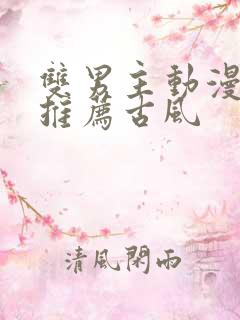 双男主动漫国漫推荐古风