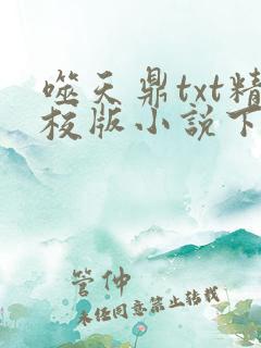 噬天鼎txt精校版小说下载