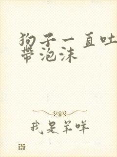 狗子一直吐黄水带泡沫