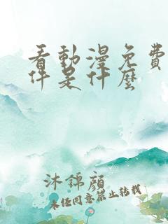 看动漫免费的软件是什么