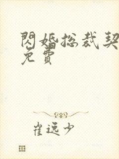 闪婚总裁契约妻免费