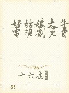 好姑娘大牛影库电视剧免费播放全集