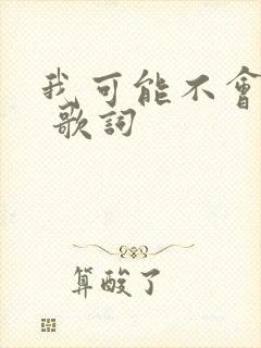 我可能不会爱你 歌词