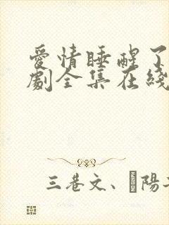 爱情睡醒了电视剧全集在线观看高清