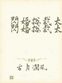 闪婚总裁太霸道闪婚总裁太霸道