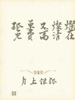 孤单又灿烂的神免费高清在线观看