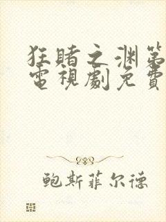 狂赌之渊第一季电视剧免费观看