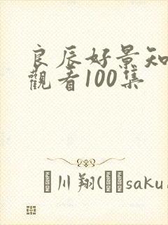 良辰好景知几何观看100集