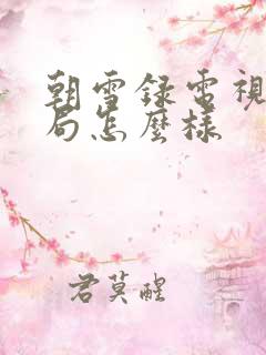 朝雪录电视剧结局怎么样