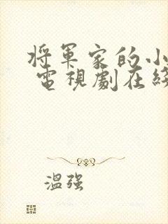 将军家的小娘子 电视剧在线观看