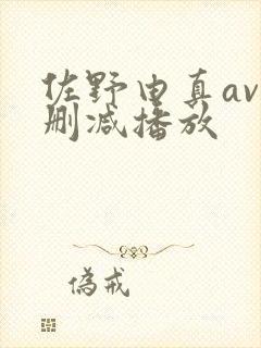 佐野由真av无删减播放