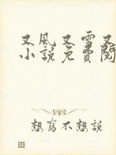 又风又雪又见月小说免费阅读全文