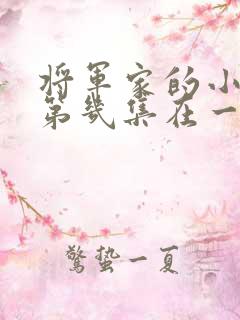 将军家的小娘子第几集在一起